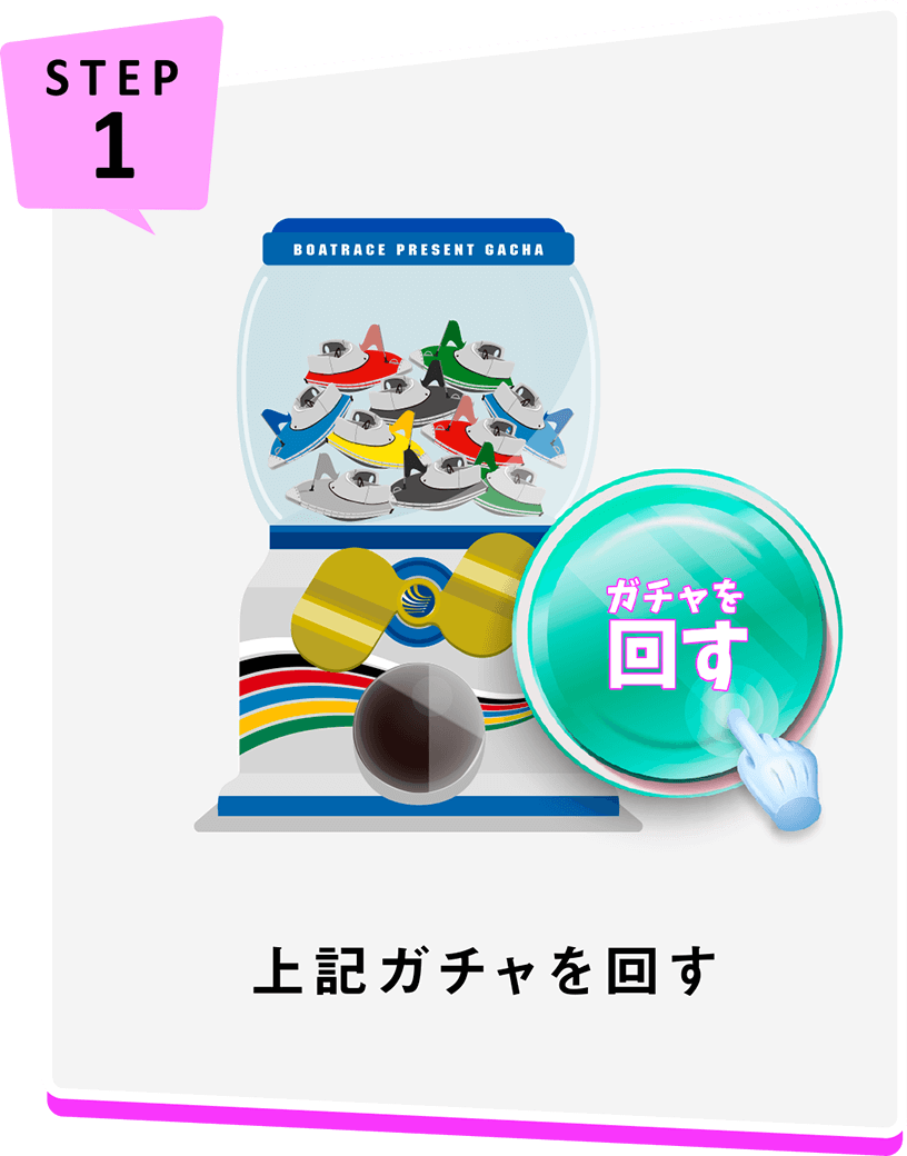 STEP1 上記ガチャを回す