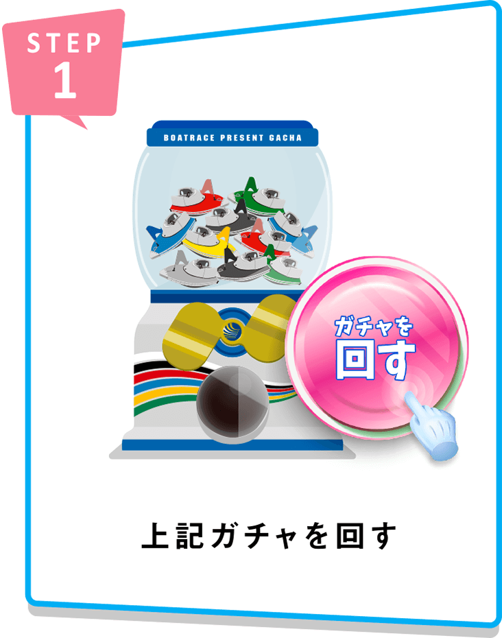 STEP1 上記ガチャを回す