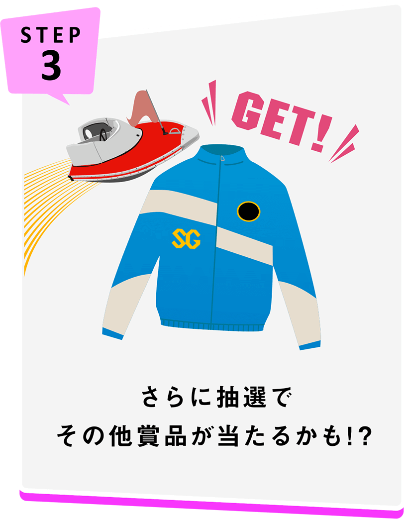 STEP3 さらに抽選でその他賞品が当たるかも！？