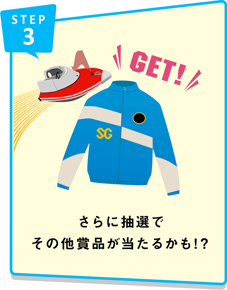 STEP3 さらに抽選でその他賞品が当たるかも！？