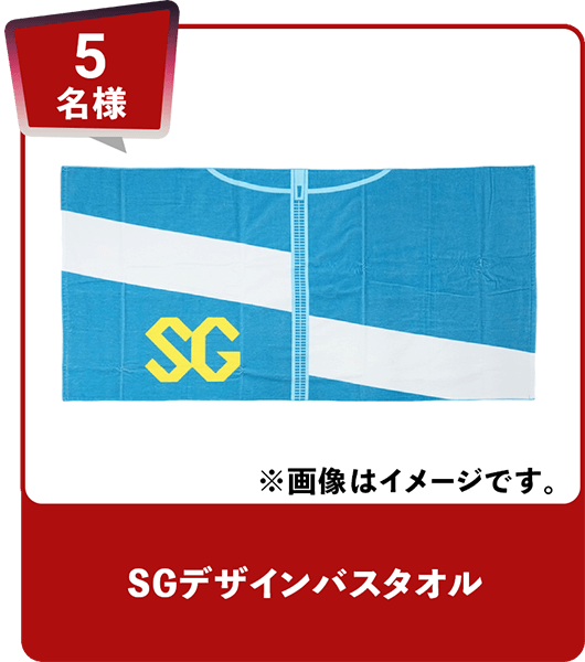 5名様 SGデザインバスタオル